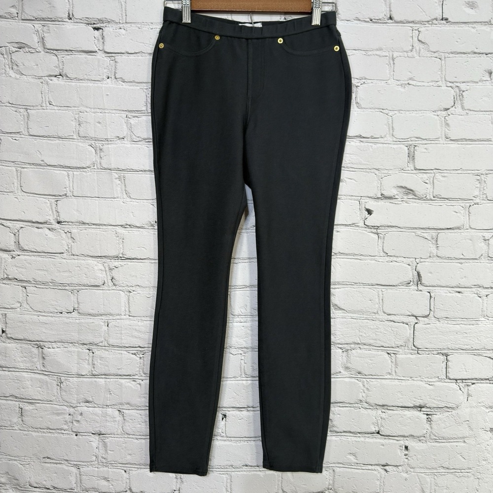 Carmen Marc Valvo Womens Jeggings Size S Gray Stretch‎ Pants Pull Up Tapered